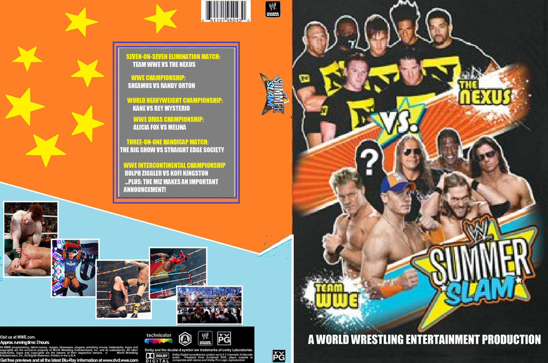 WWE Summerslam 2010 DVD Cover V2 by ZT4