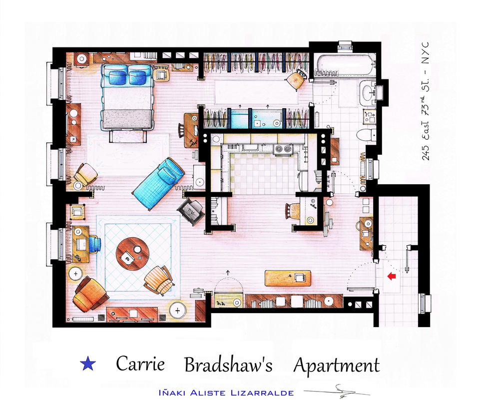 Carrie Bradshaw'S Apartment In Sex And The City Movie 24