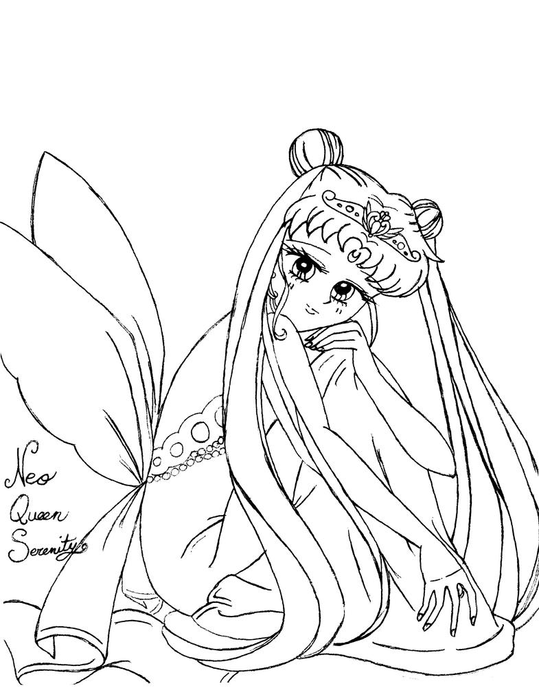 queen serenity coloring pages - photo #12