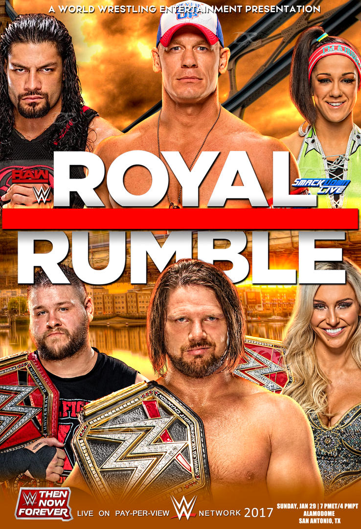 WWE Royal Rumble 2017 Poster by Dinesh-Musiclover
