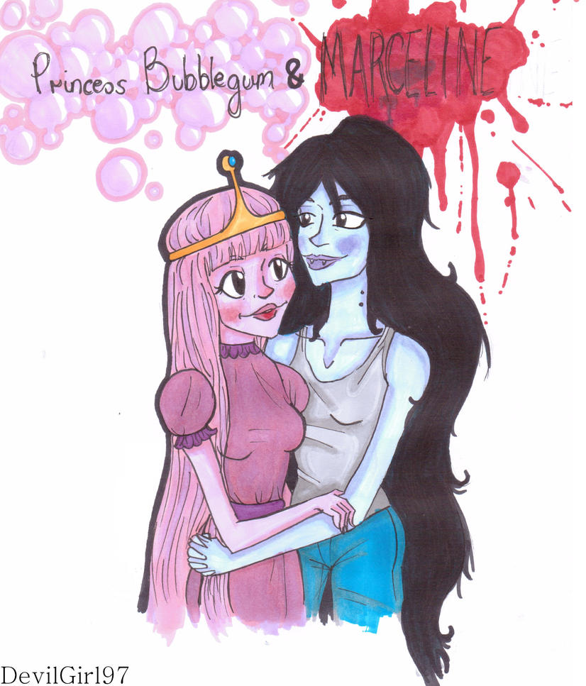 Adventure Time Princess Bubblegum X Marceline By