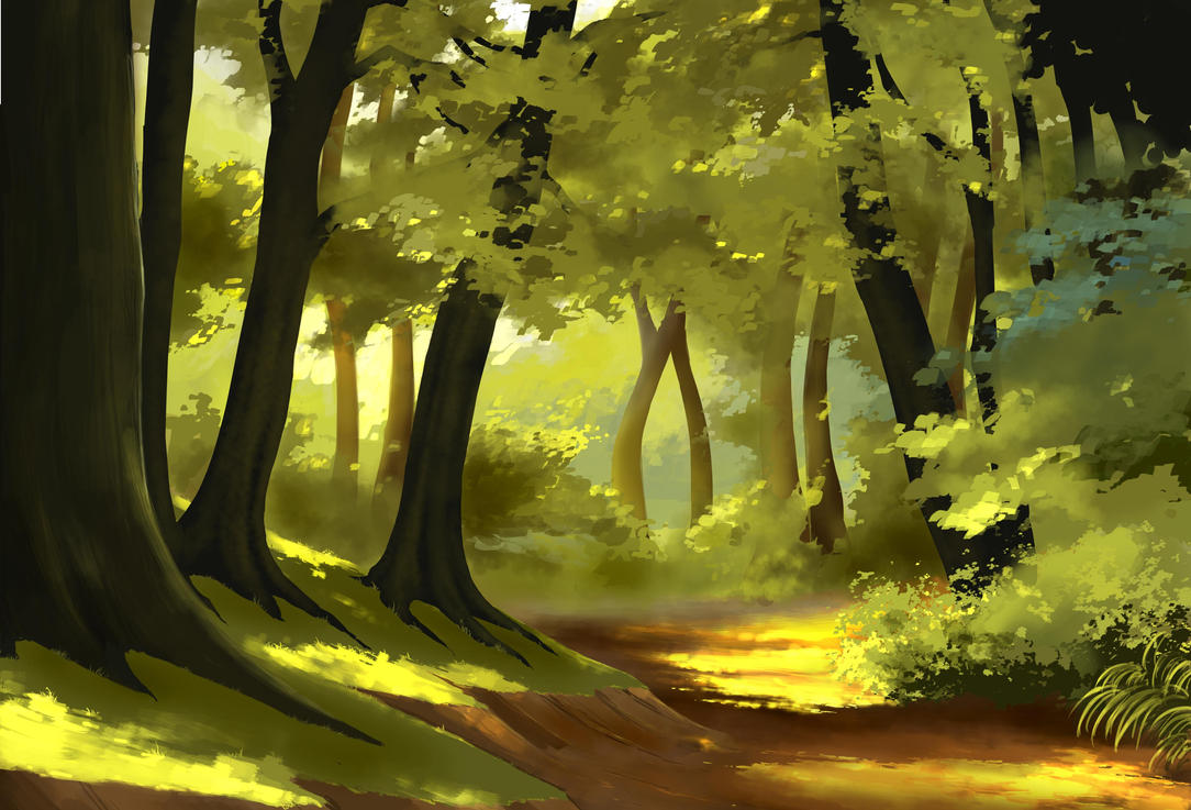 simple forest by StephanBored on DeviantArt