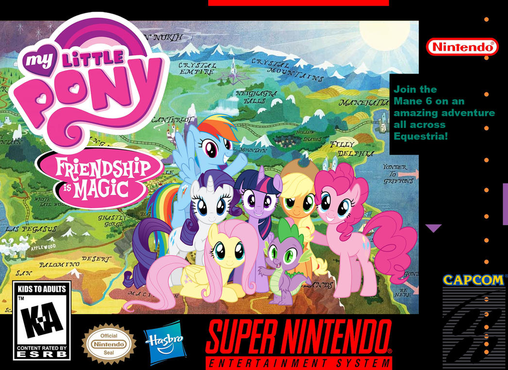 My Little Pony: Friendship Is Magic SNES Box Art by GreenMachine987
